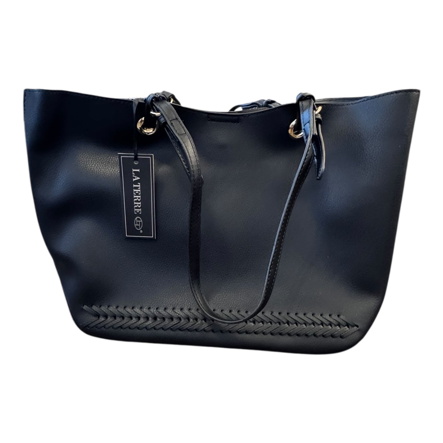 Handbag By LA TERRE In Black, Size:Large