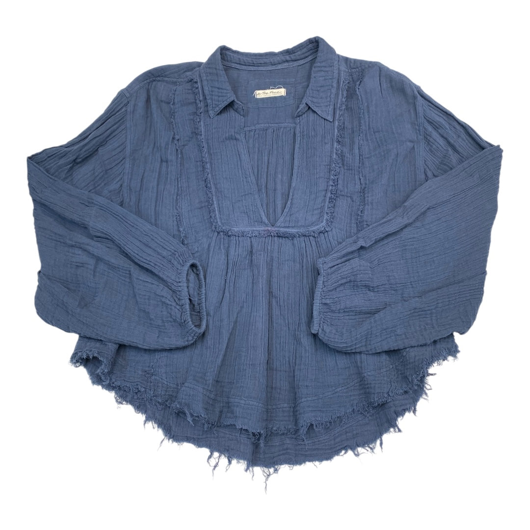 Jeans Boot Cut By Spanx In Blue Denim, Size:M