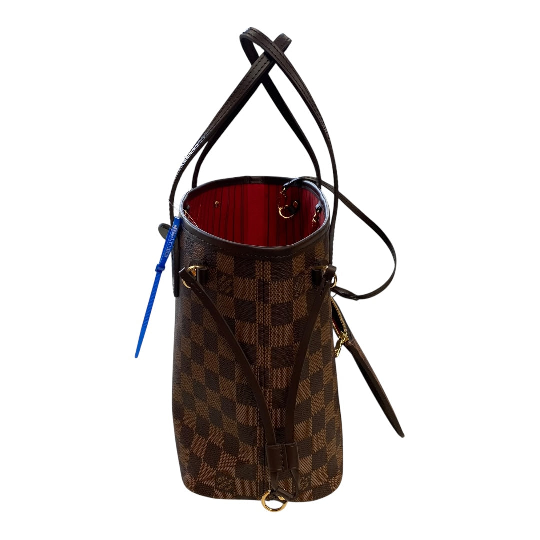 Handbag Luxury Designer By Louis Vuitton In Brown, Size:Medium