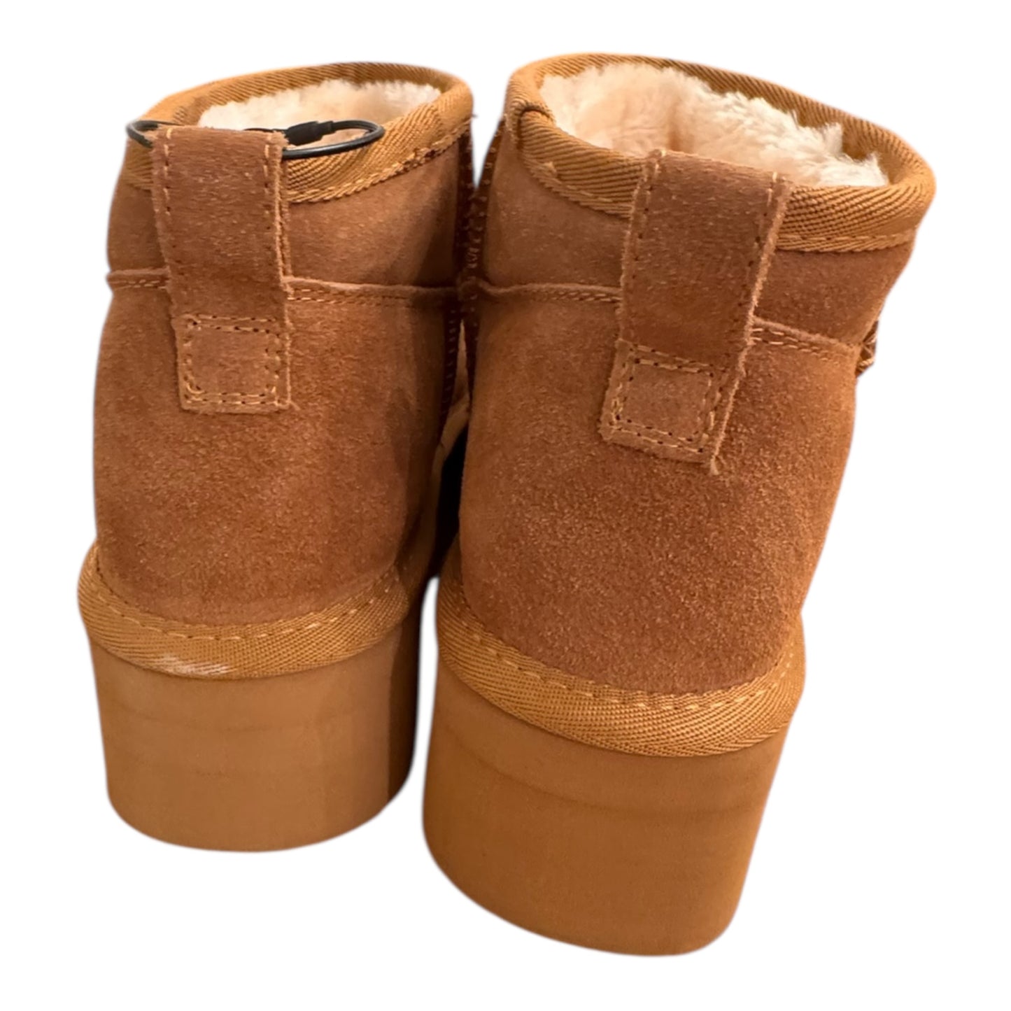 Boots Snow By Cushionaire In Brown, Size:8