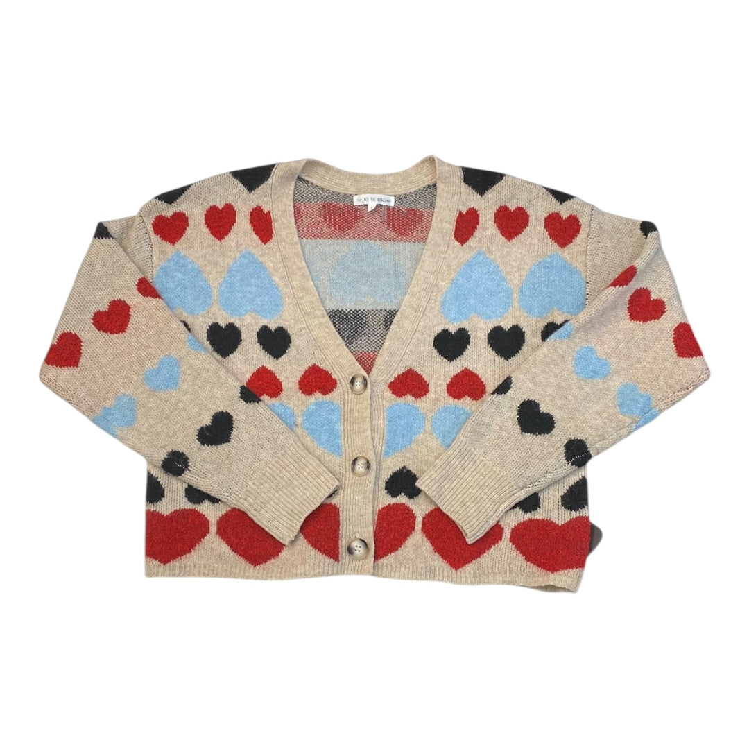 Sweater Cardigan By FREE THE ROSES In Multi, Size:S