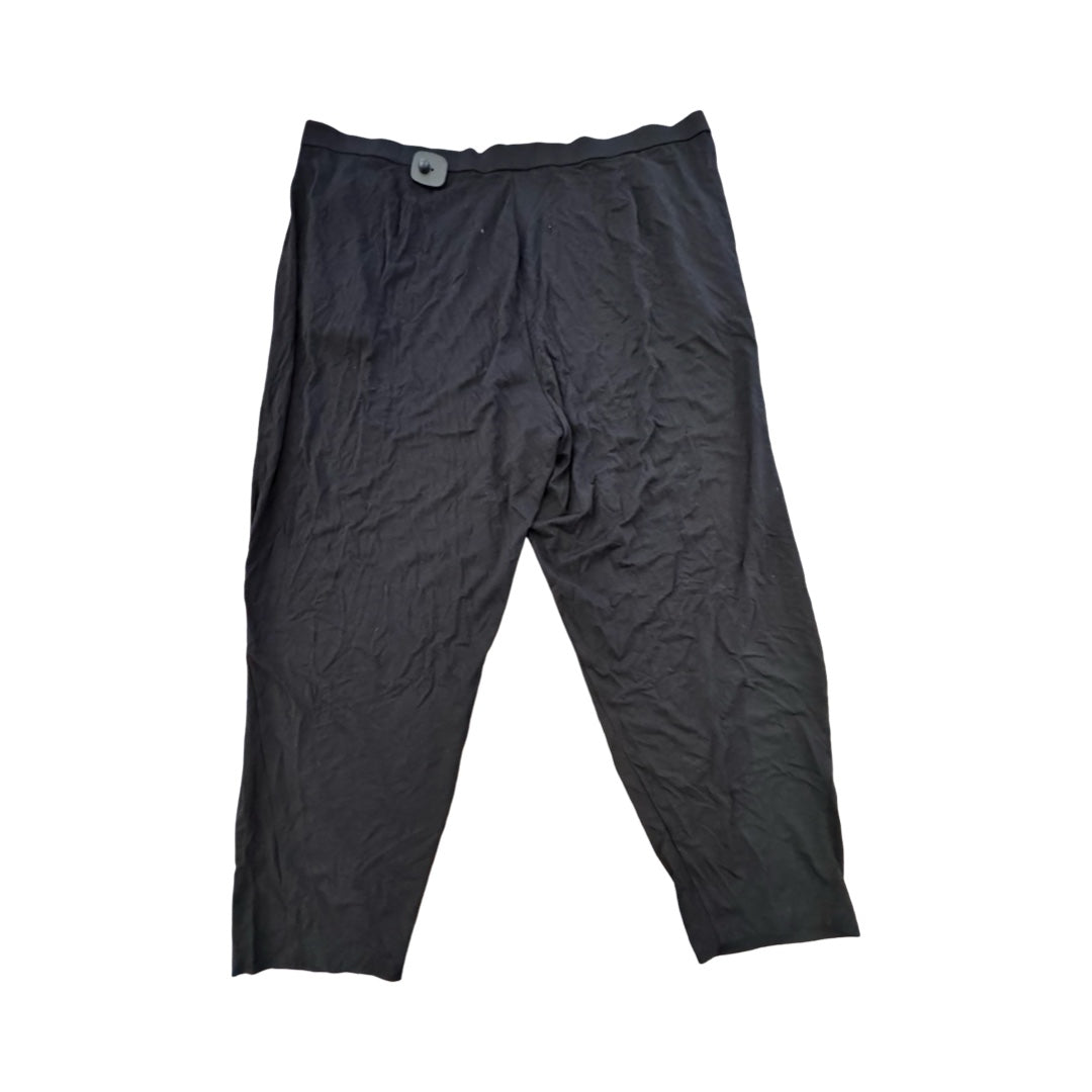 Pants Designer By Eileen Fisher In Black, Size:3X