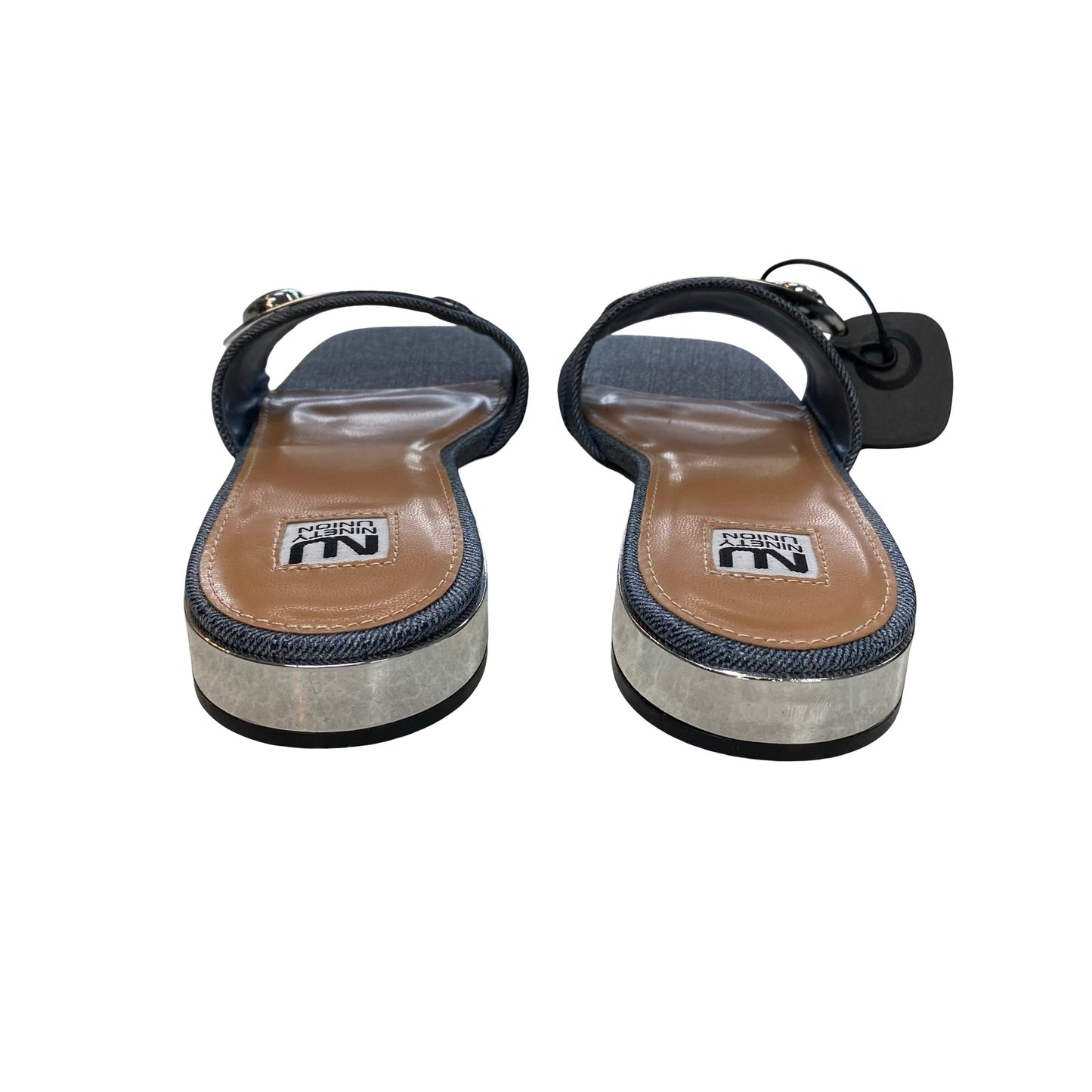 Shoes Flats By Ninety Union In Blue Denim, Size:6