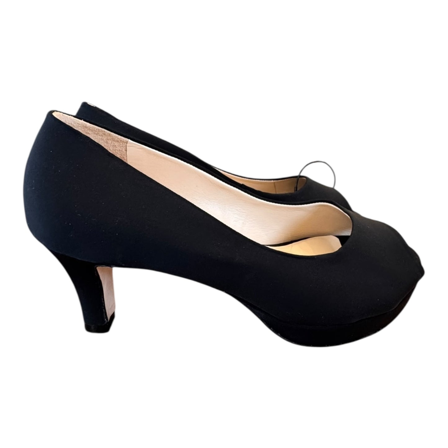 Sandals Heels Block By ADRIAN ALLEN In Black, Size:9