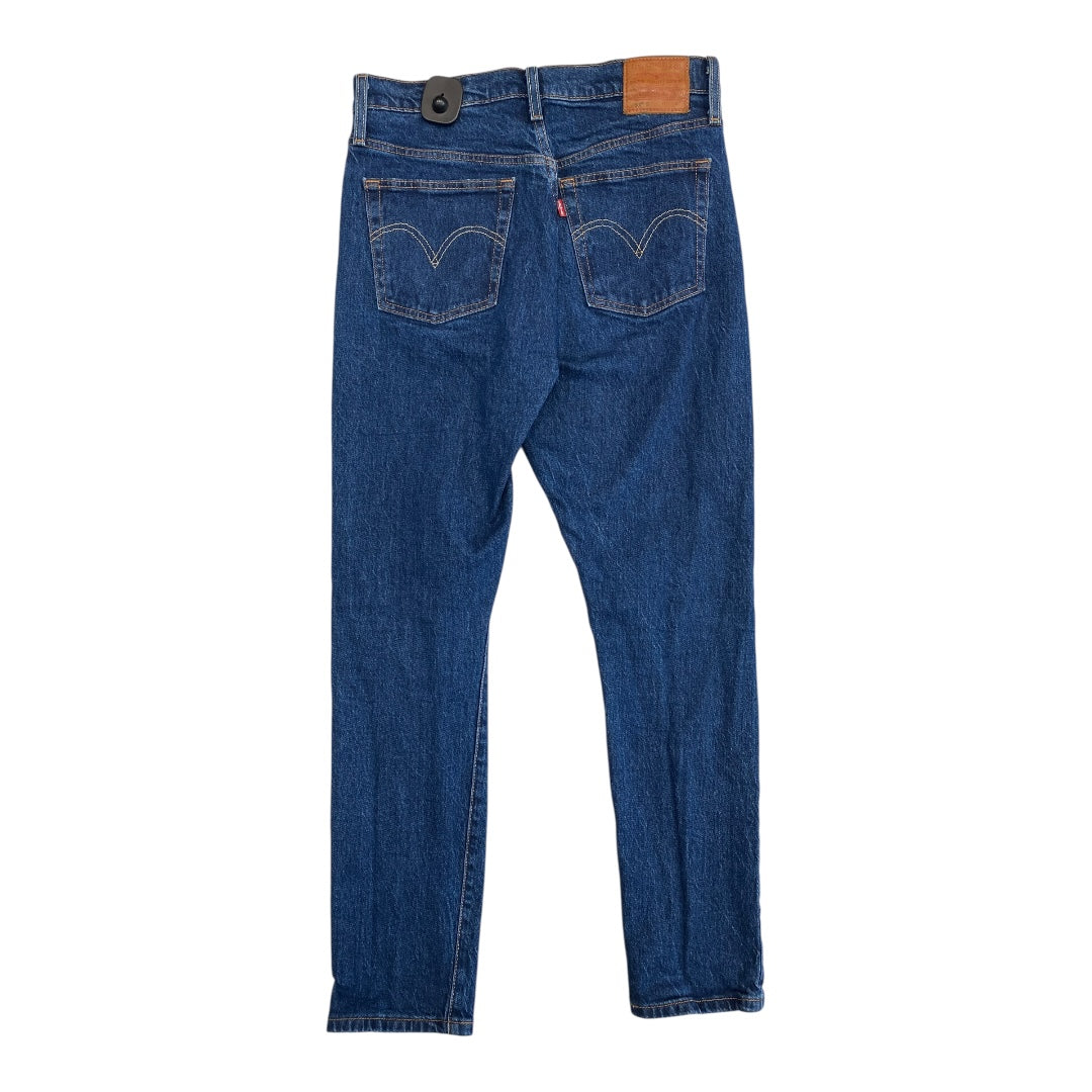 Jeans Straight By Levis In Blue Denim, Size:6