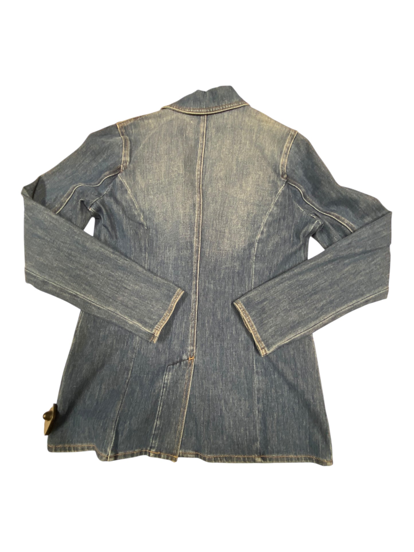 Blazer By Level 99 In Blue Denim, Size:S