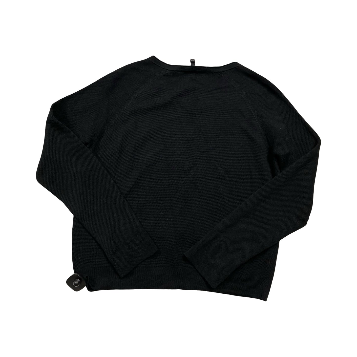 Sweater Cardigan Designer By Eileen Fisher In Black, Size:M