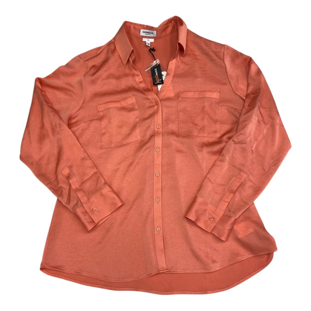 Top Ls By Express In Orange, Size:Xl