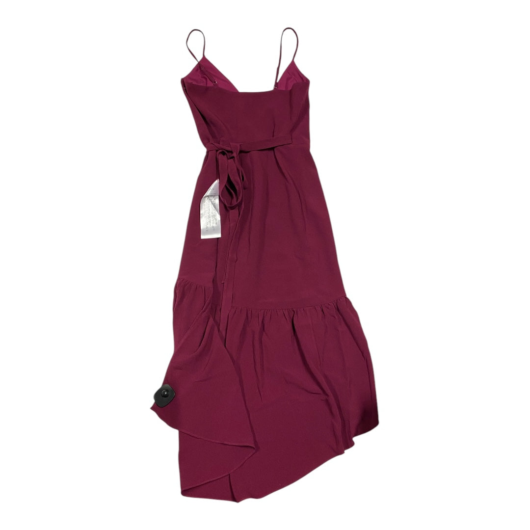 Dress Party Midi By Dress The Population In Purple, Size:Xs
