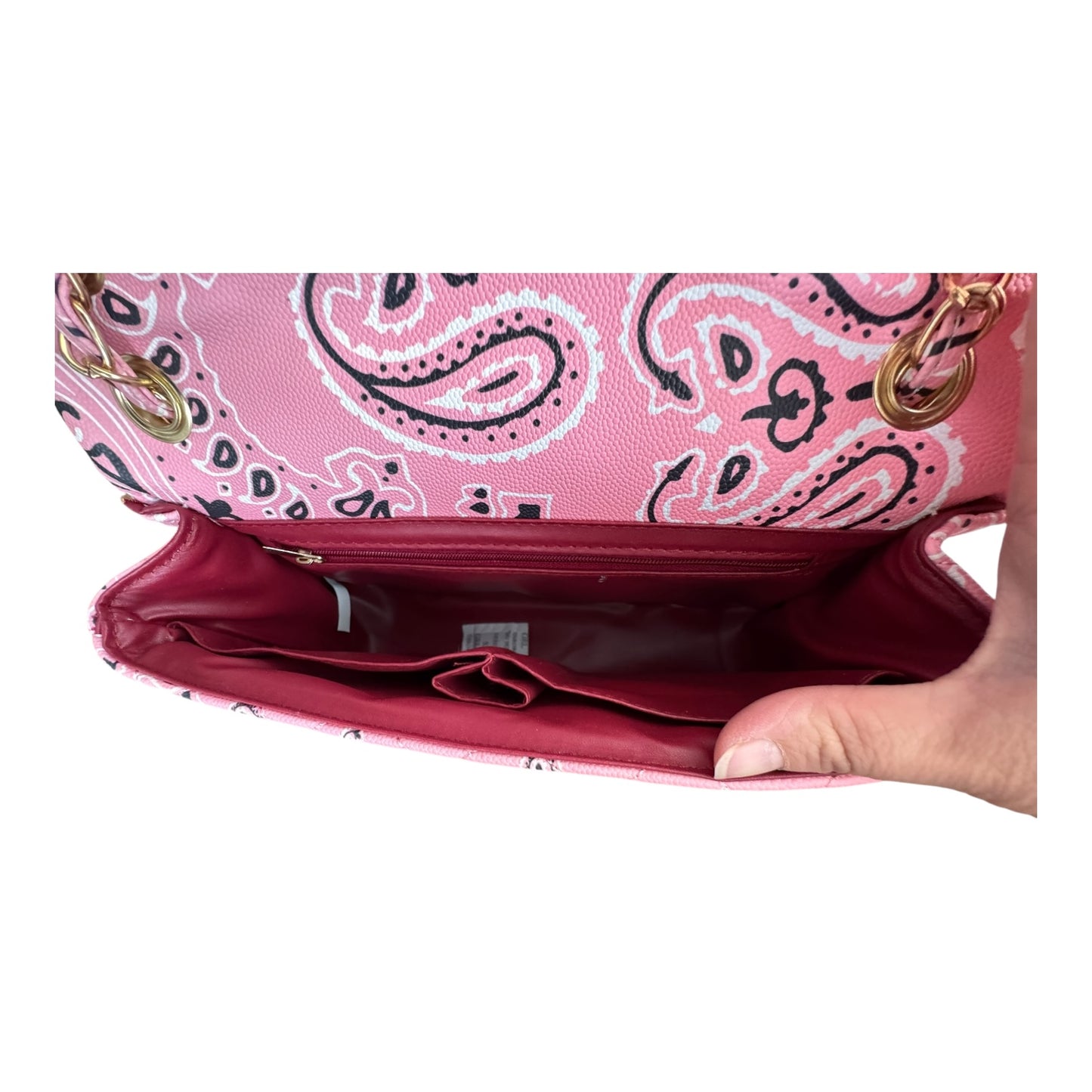 Handbag By Caleesa In Pink, Size:Medium