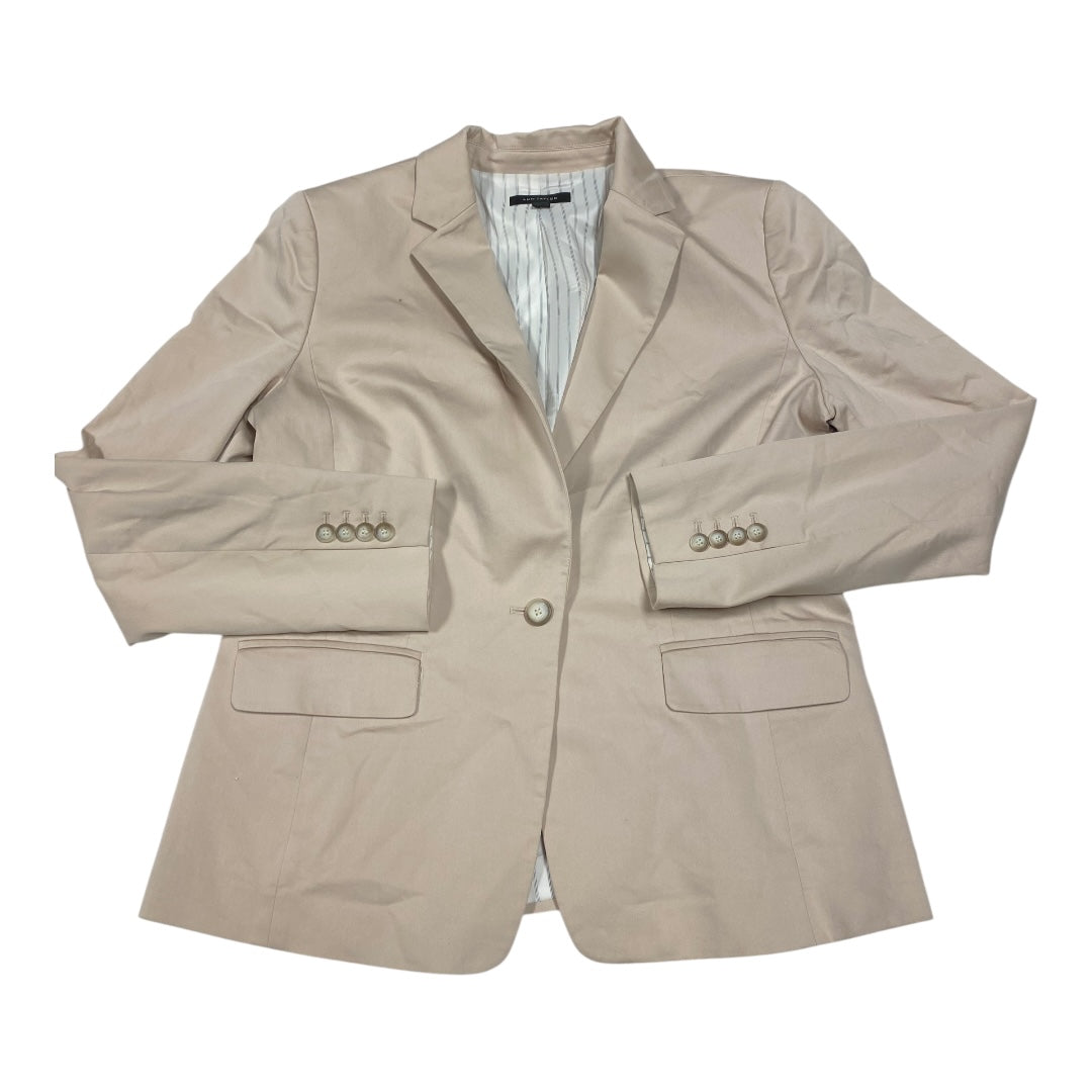 Blazer By Ann Taylor In Tan, Size:14