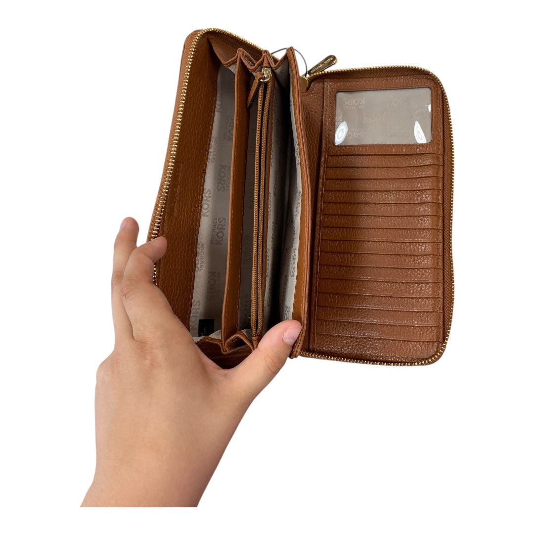 Wallet Designer By Michael Kors In Brown, Size:Large
