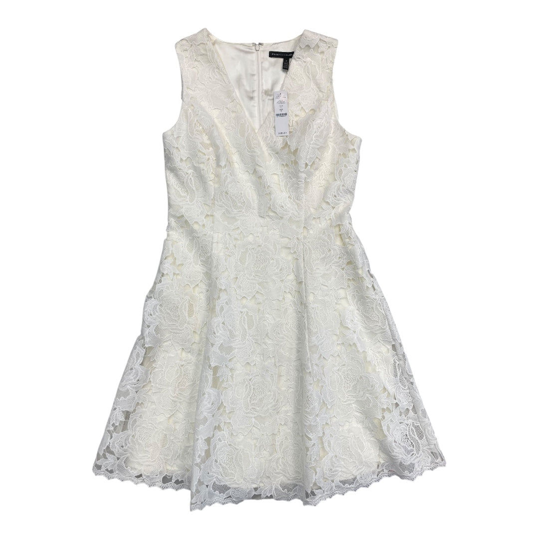 Dress Party Short By White House Black Market In Cream, Size:8