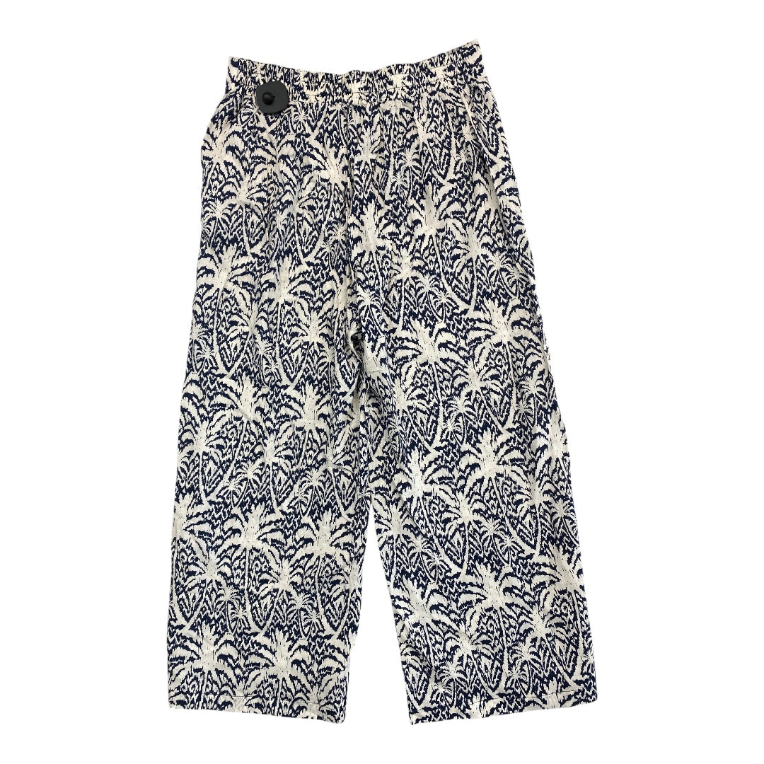 Pants Cropped By PANAMA JACK In Blue & White, Size:M