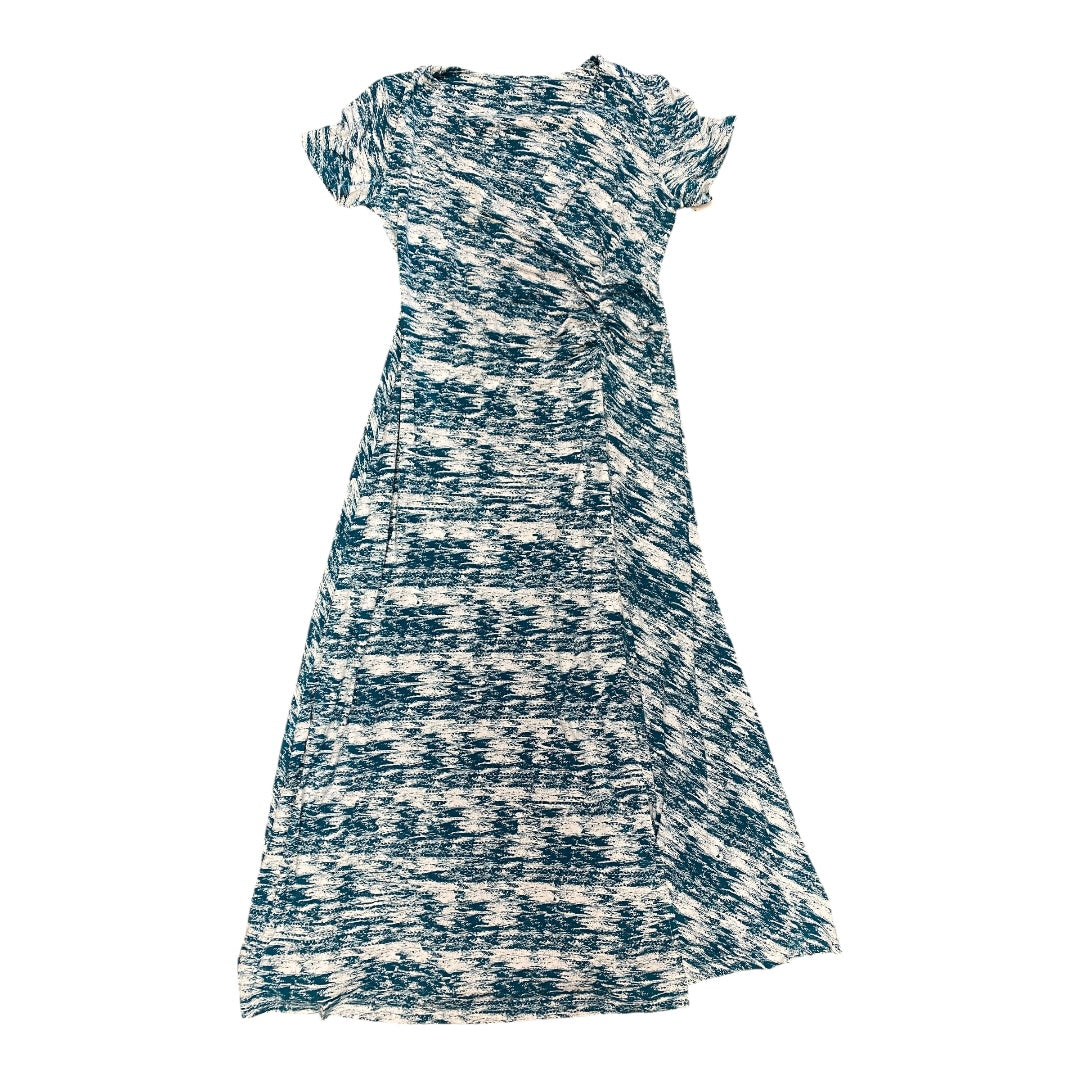Dress Casual Maxi By Soft Surroundings In Blue & White, Size:S
