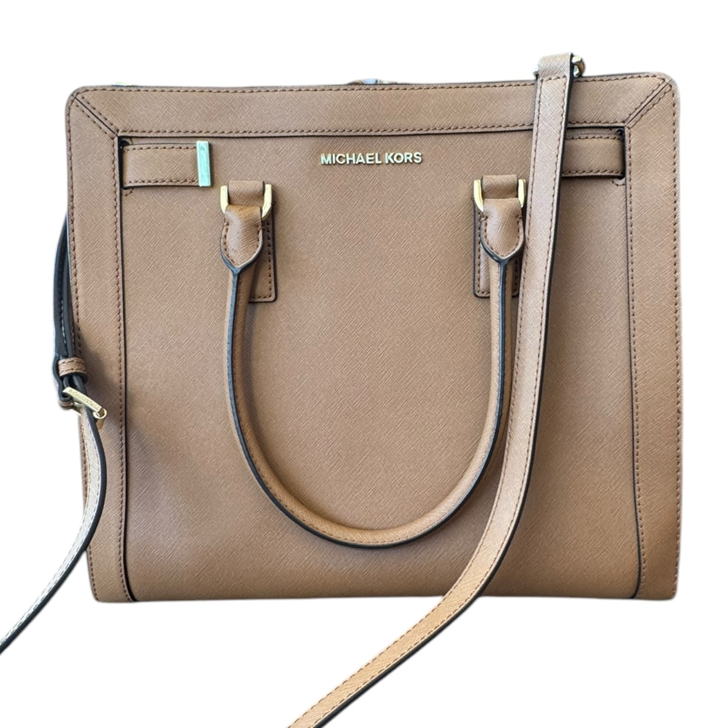 Handbag Designer By Michael Kors In Tan, Size:Large