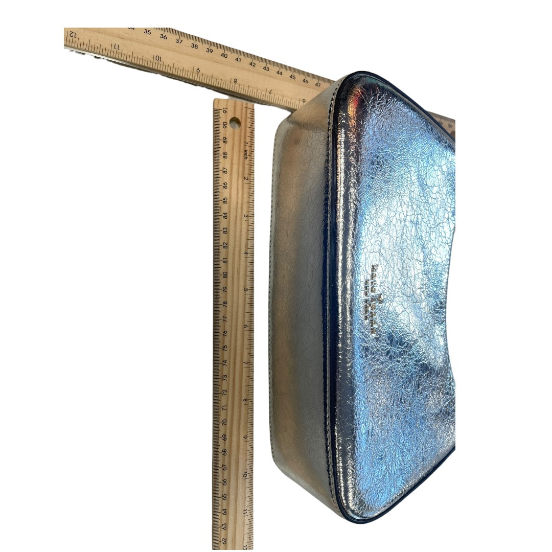 Handbag Designer By Kate Spade In Silver, Size:Small