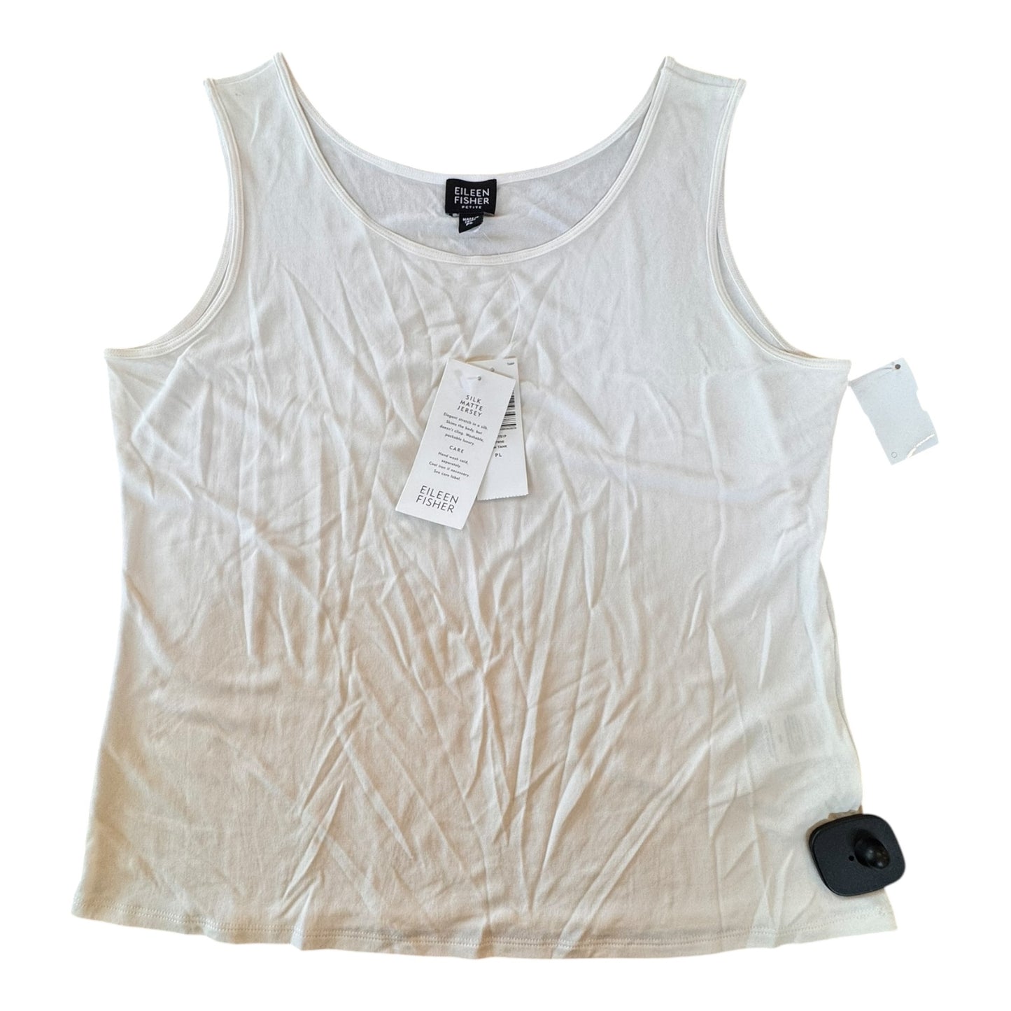 Top Sleeveless Designer By Eileen Fisher In Cream, Size:Lp
