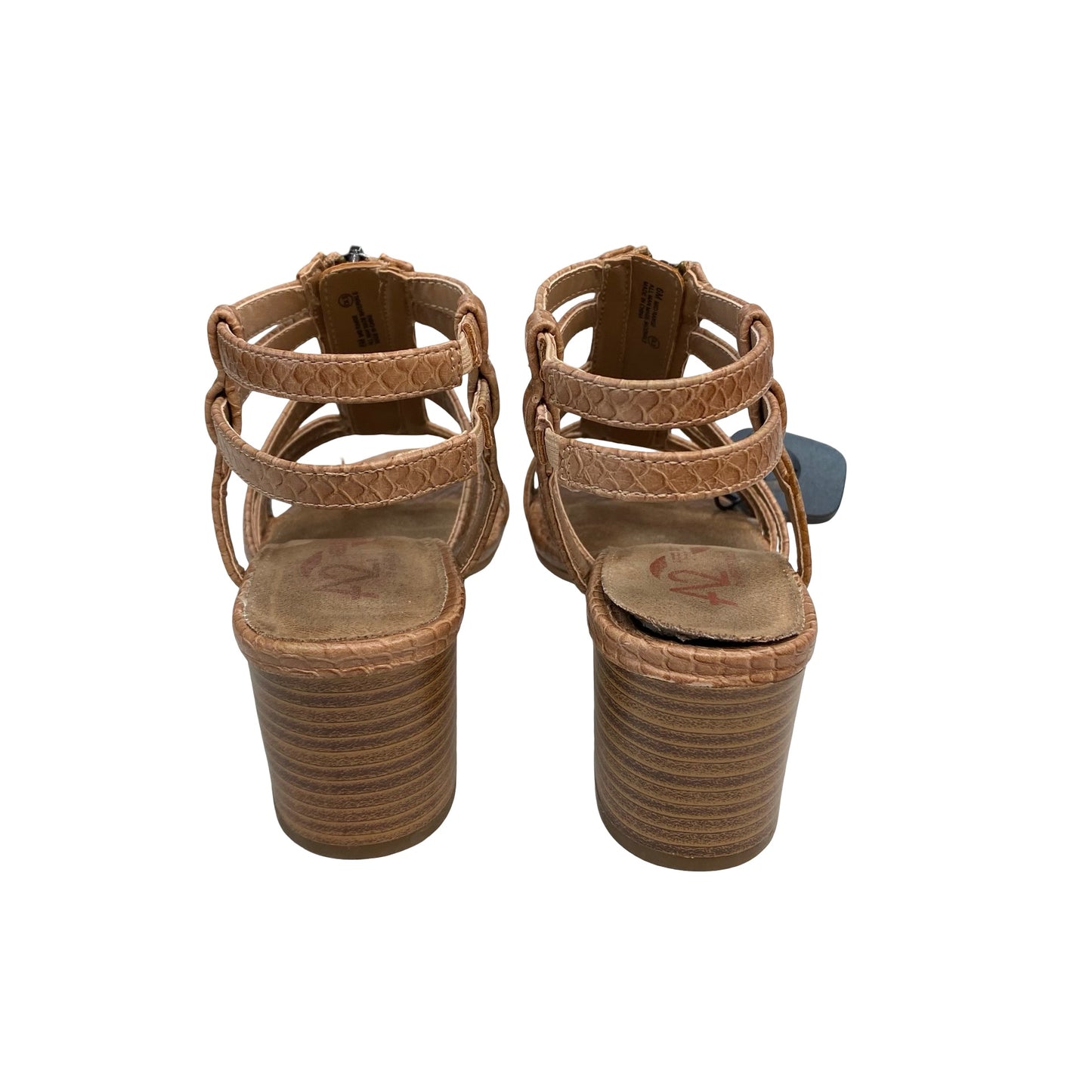 Sandals Heels Block By Aerosoles In Brown, Size:6