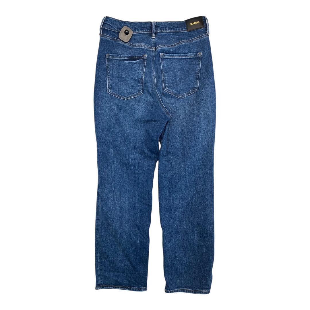 Jeans Straight By Express In Blue Denim, Size:8
