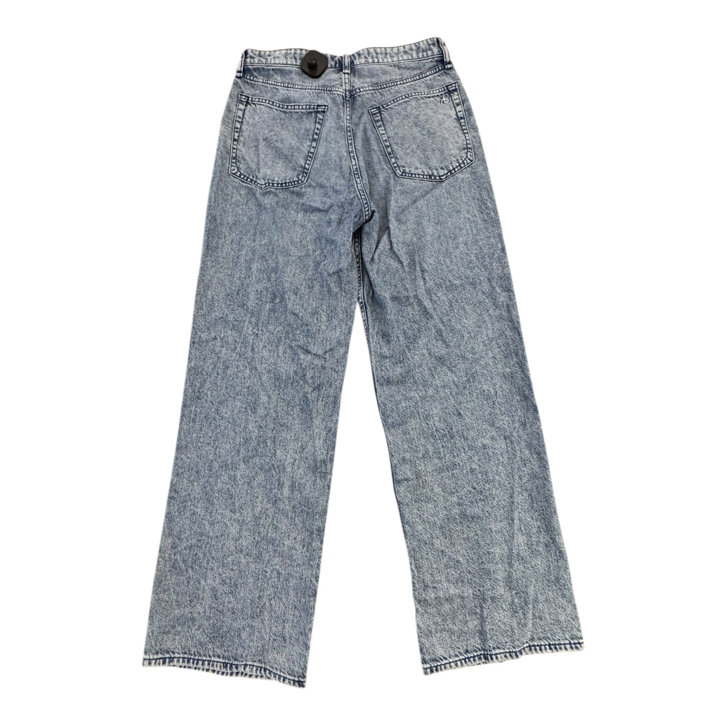 Jeans Wide Leg By Rag And Bone In Blue Denim, Size:2