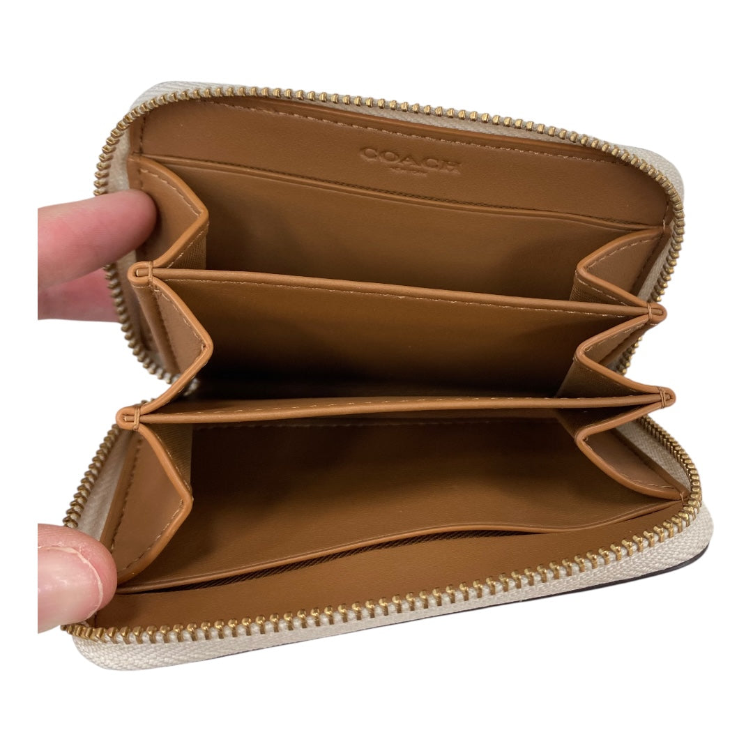 Wallet Designer By Coach In Cream, Size:Small