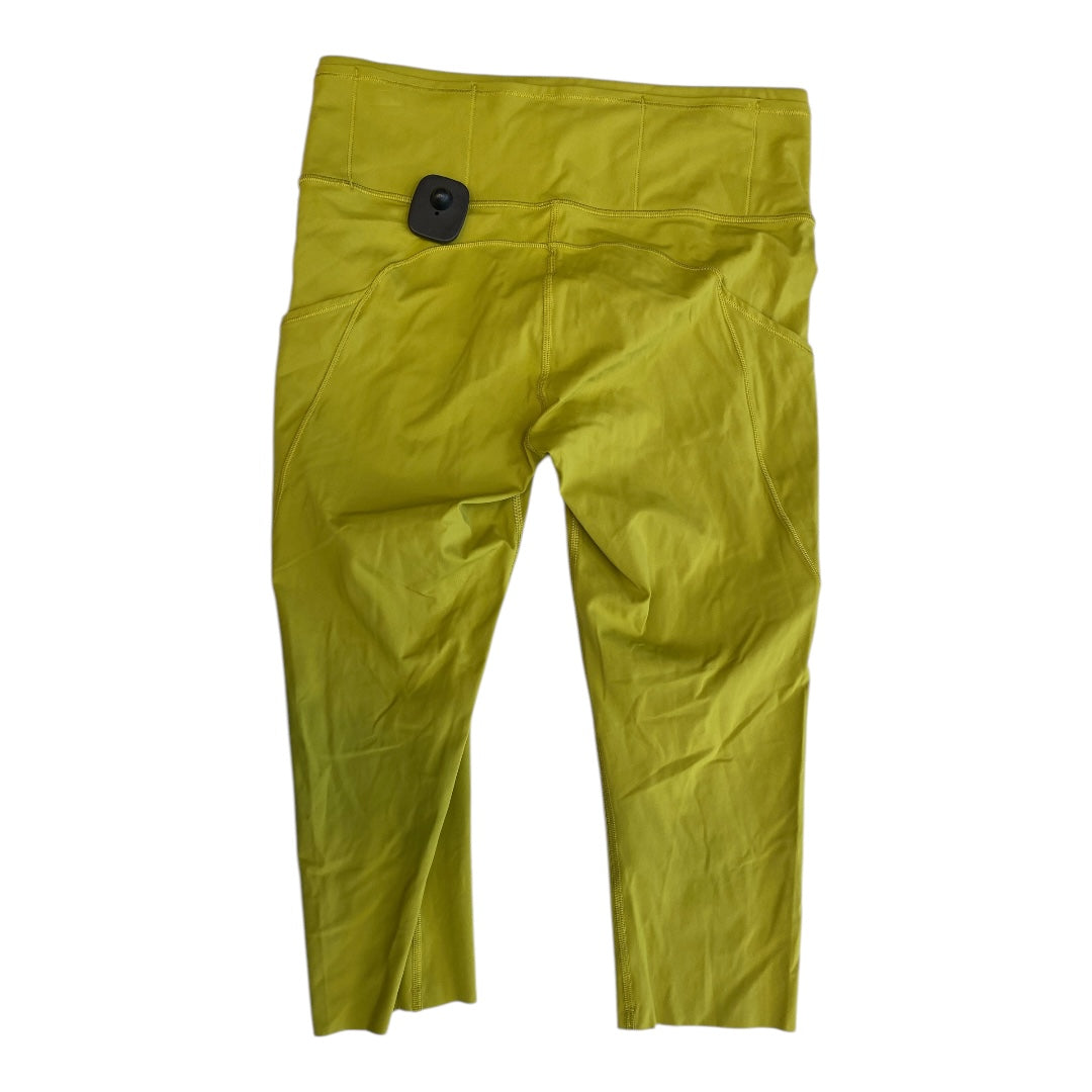 Athletic Capris By Lululemon In Green, Size:10