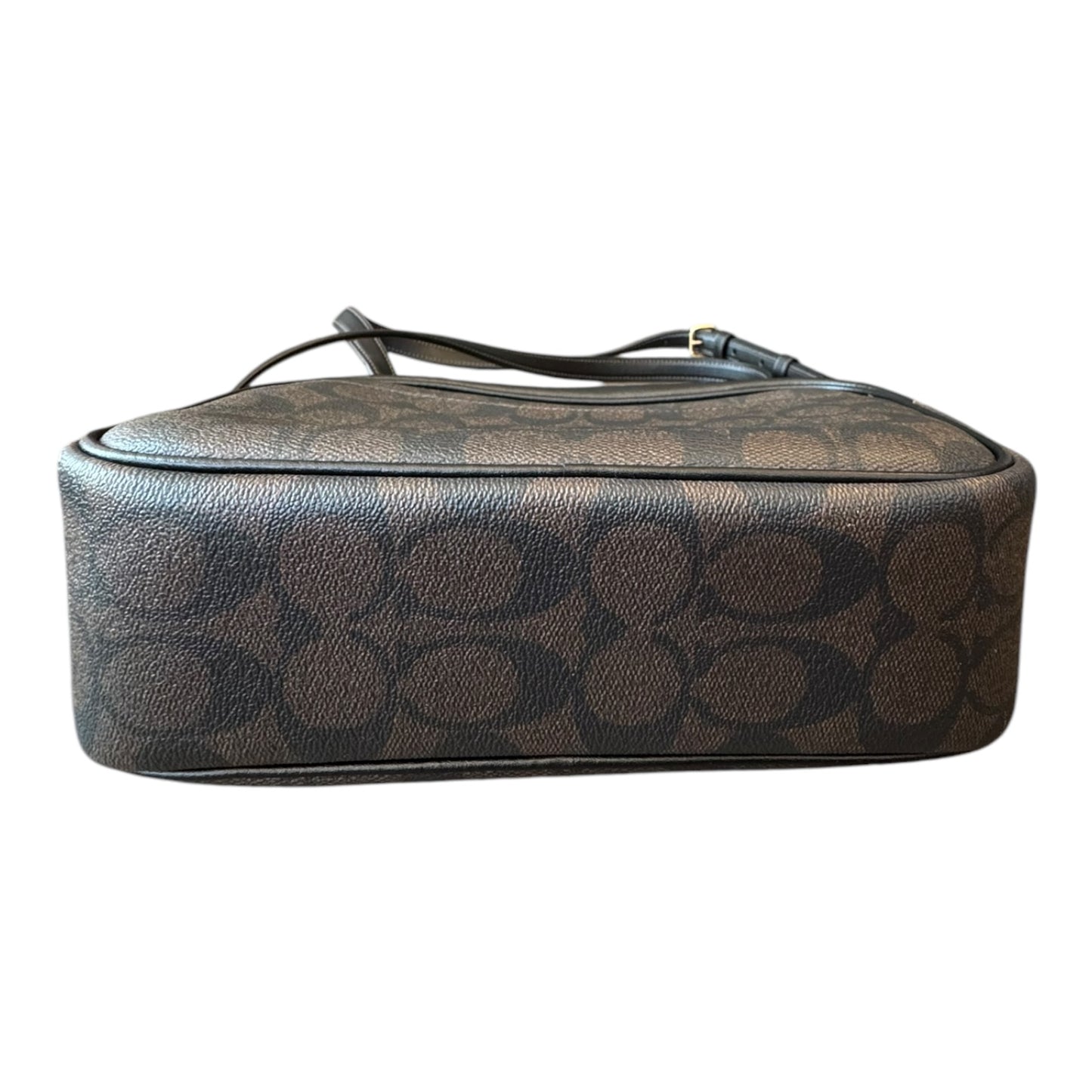 Handbag Designer By Coach In Black & Brown, Size:Medium