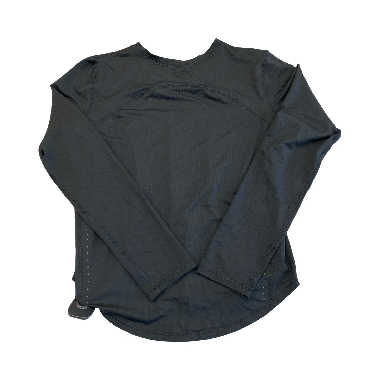 Athletic Top Ls Collar By Lululemon In Black, Size:M