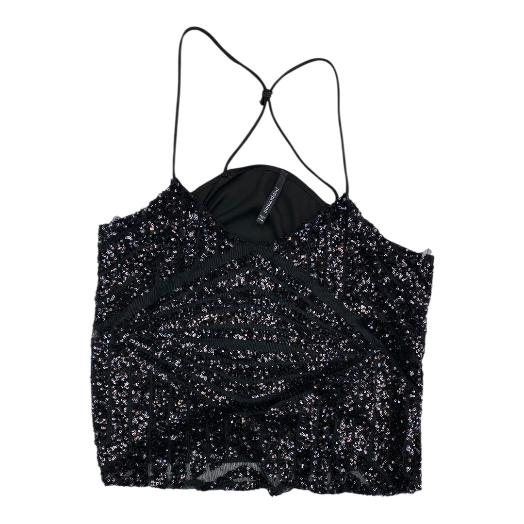Top Sleeveless By Peppermint In Black, Size:S