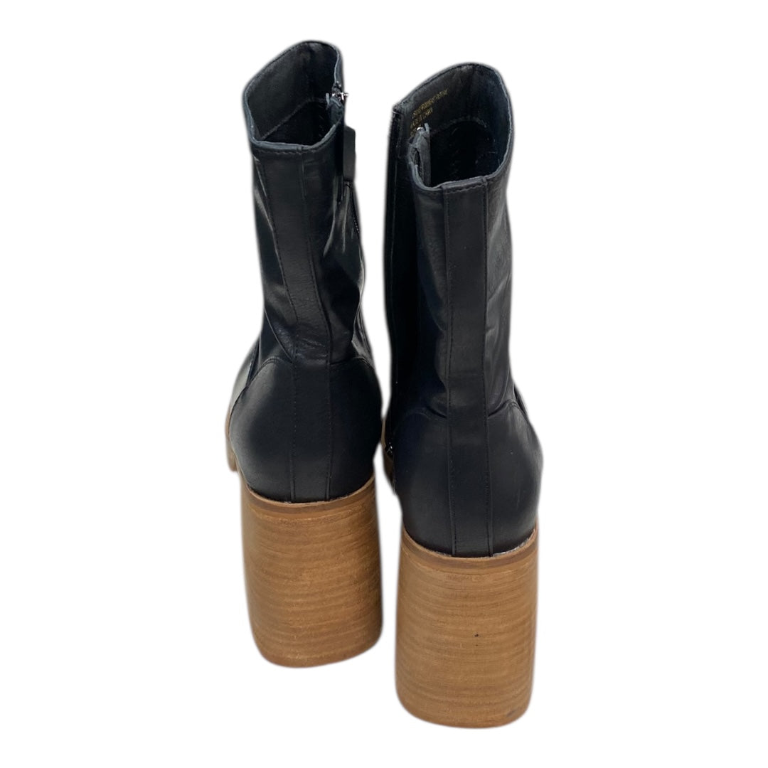 Boots Ankle Heels By BEAST FASHION In Black, Size:11