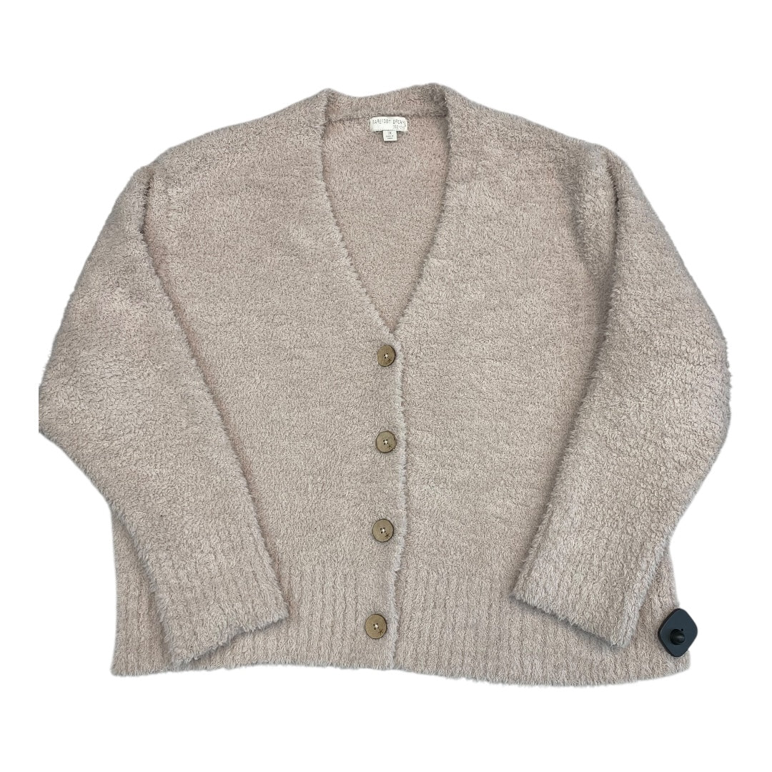 Sweater Cardigan Designer By Barefoot Dreams In Cream, Size:3X