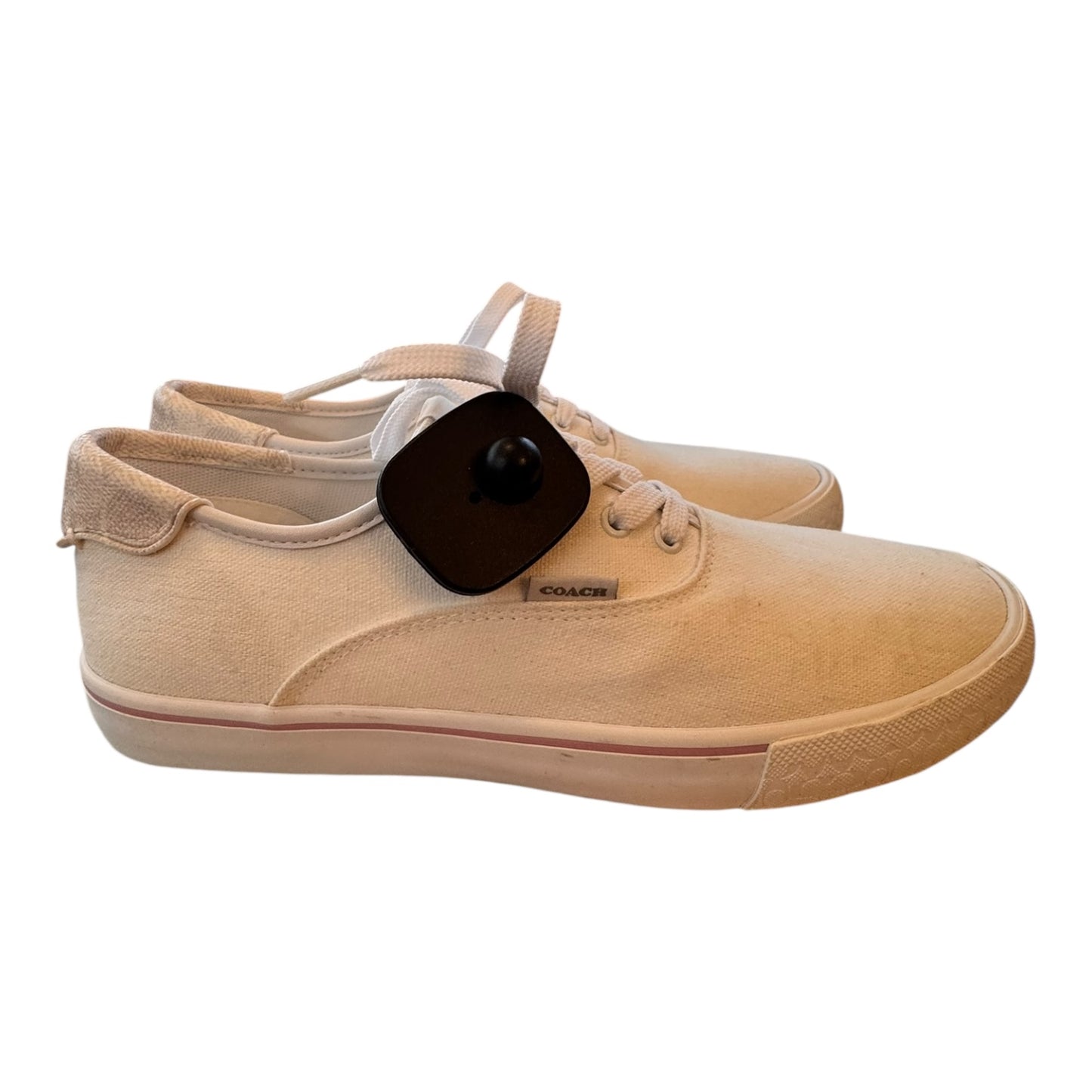 Shoes Designer By Coach In Pink & White, Size:9.5