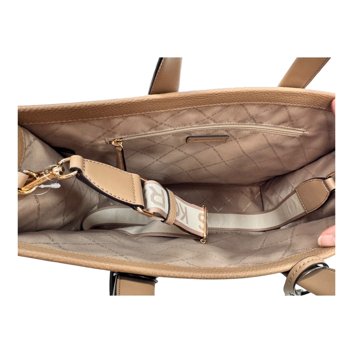 Handbag Designer By Michael Kors In Tan, Size:Large