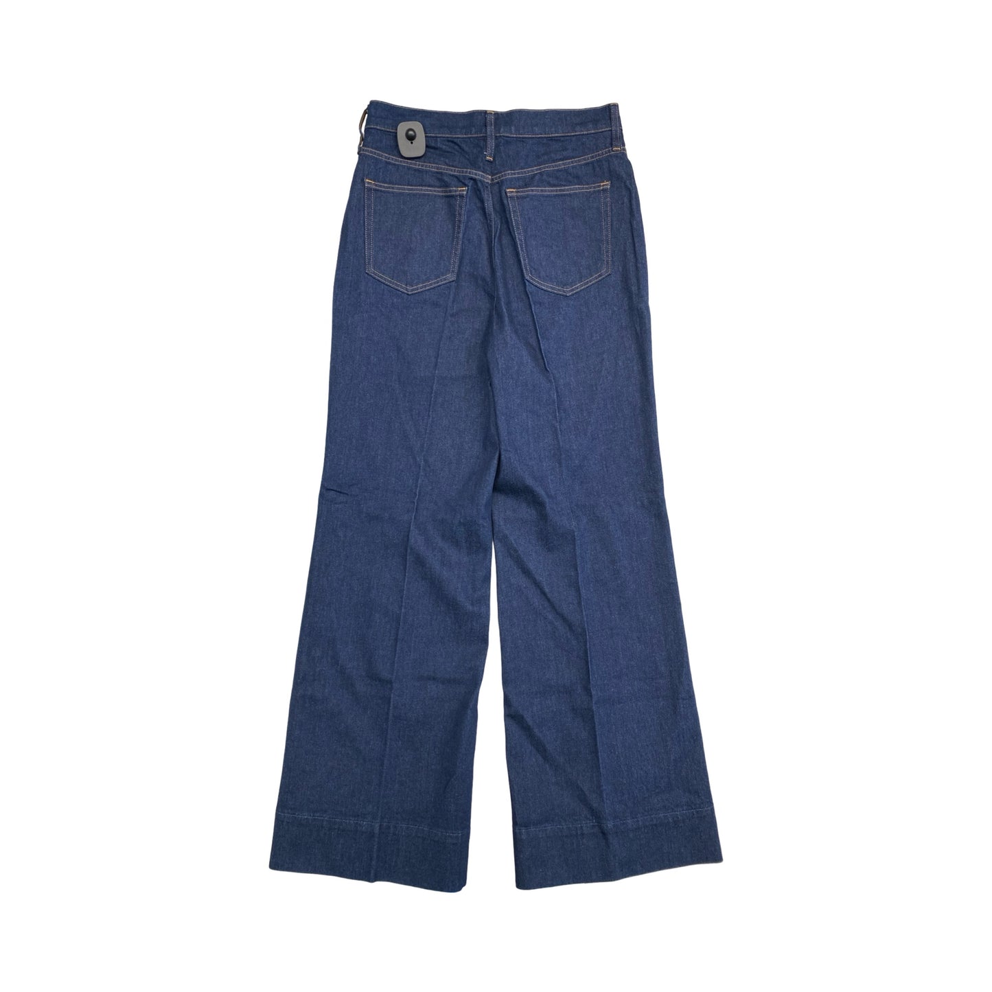 Jeans Wide Leg By J. Crew In Blue Denim, Size:8