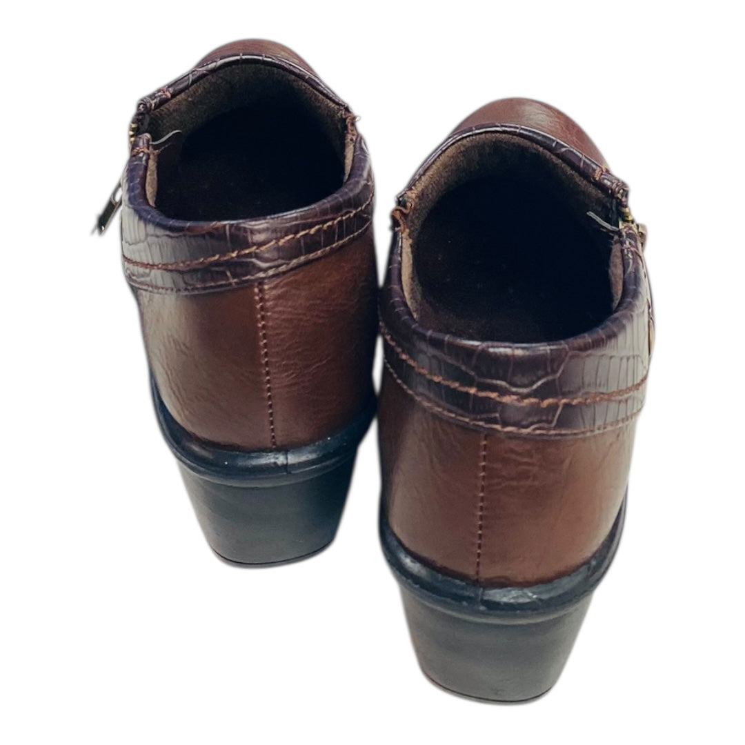 Shoes Heels Block By Easy Street In Brown, Size:7