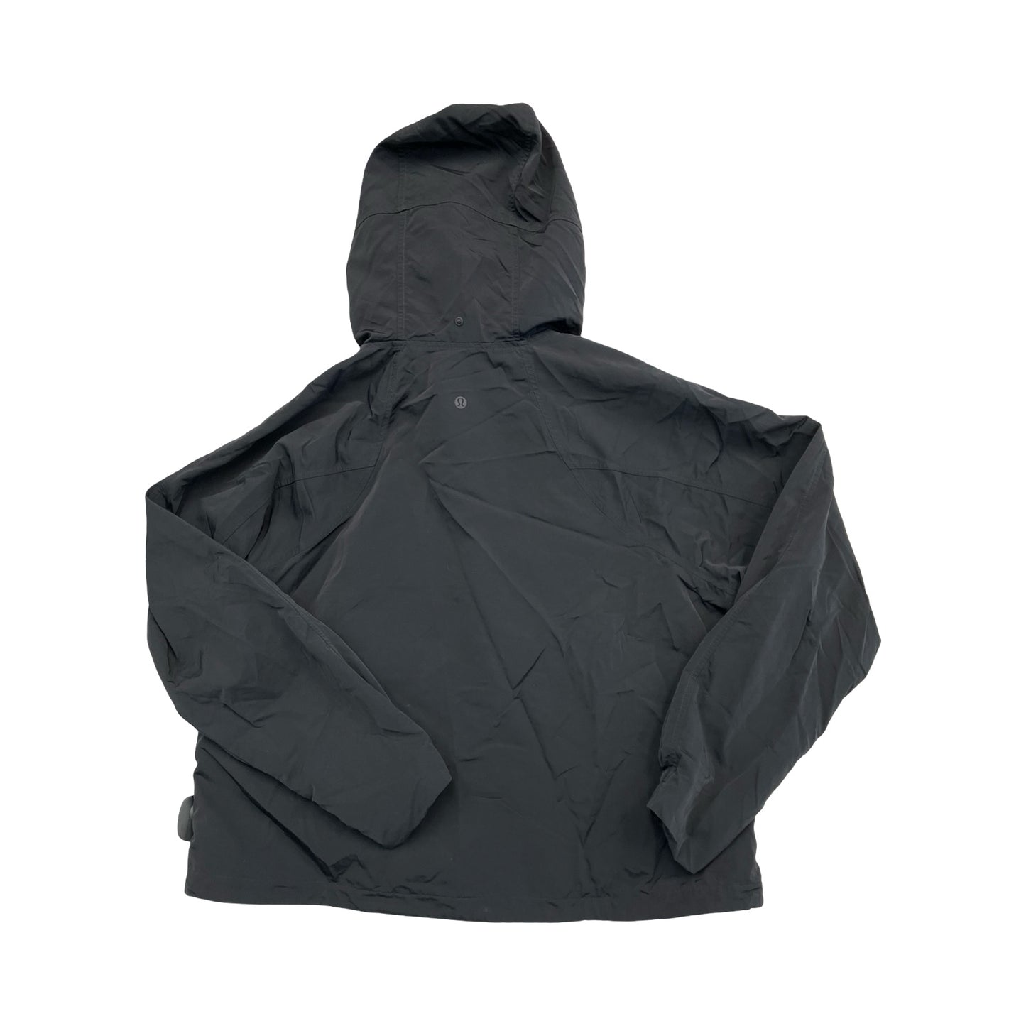 Athletic Jacket By Lululemon In Black, Size:12