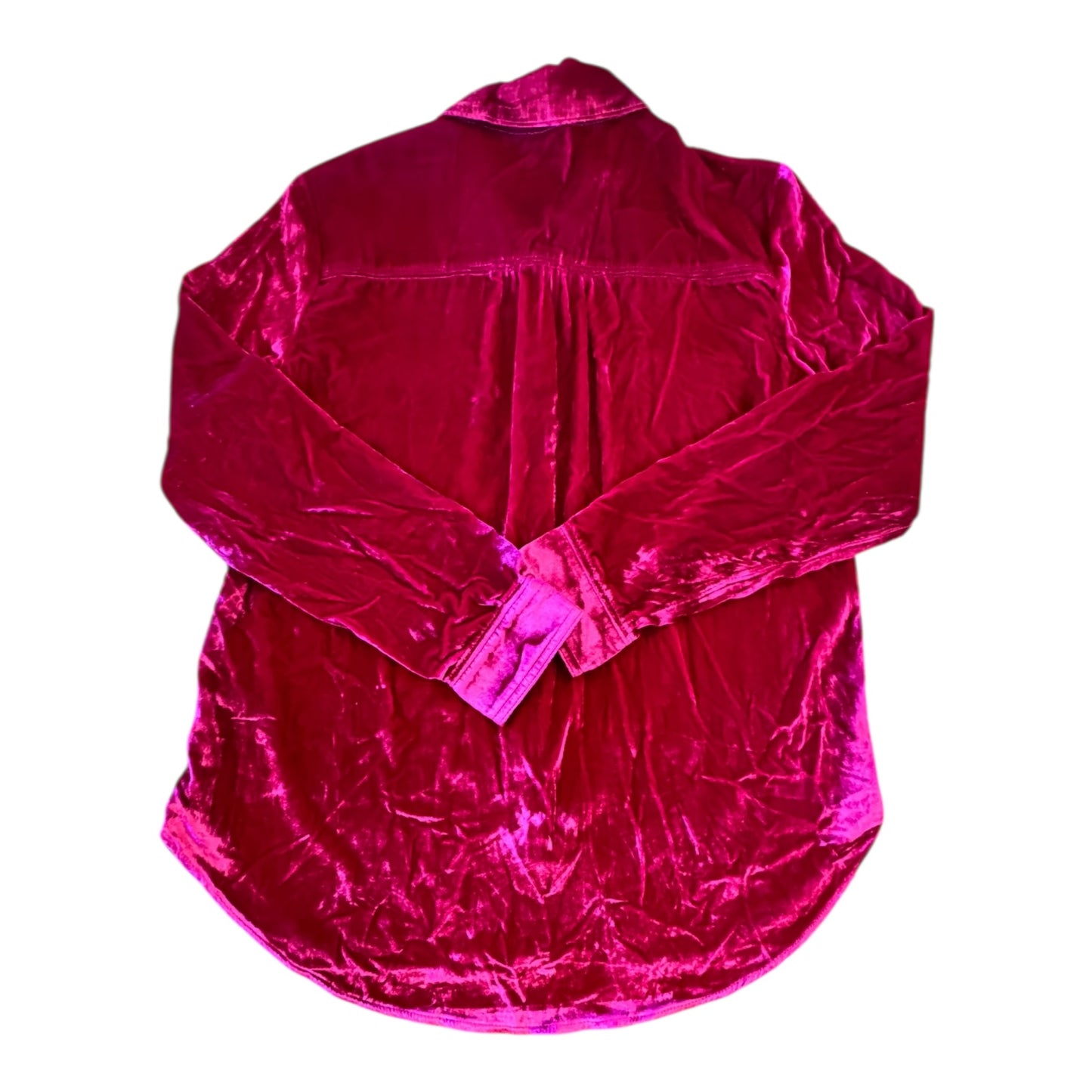 Top Ls By Pilcro In Pink Velvet, Size:S