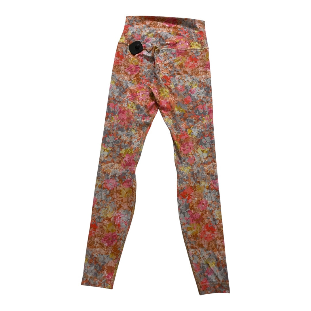 Athletic Leggings By Lululemon In Multi, Size:6