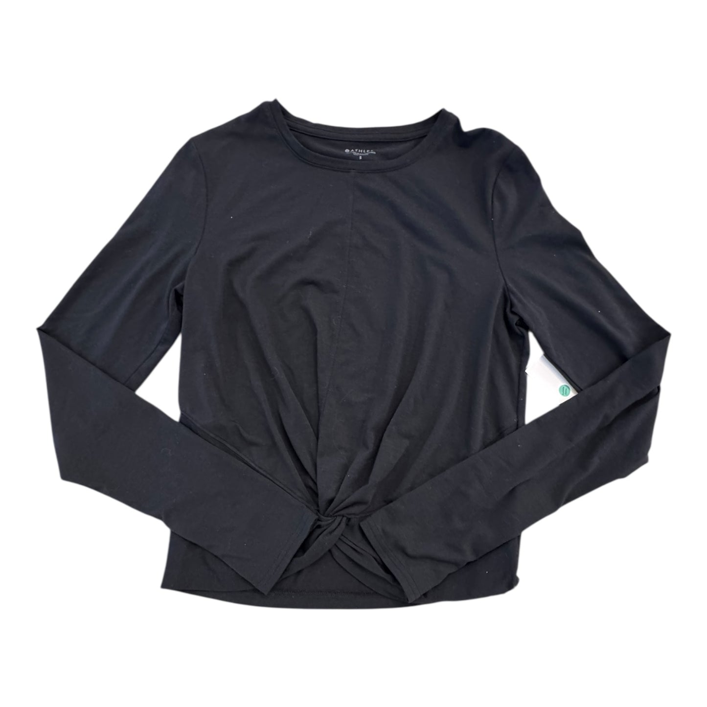 Athletic Top Ls Crewneck By Athleta In Black, Size:Xs
