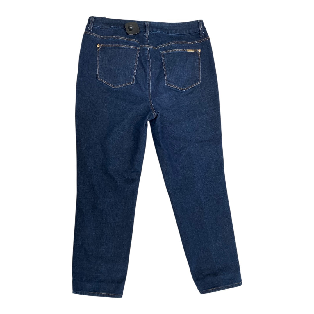 Jeans Cropped By Chicos In Blue Denim, Size:8