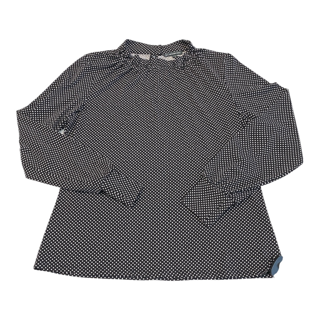 Top Ls By Adrianna Papell In Polkadot Pattern, Size:M
