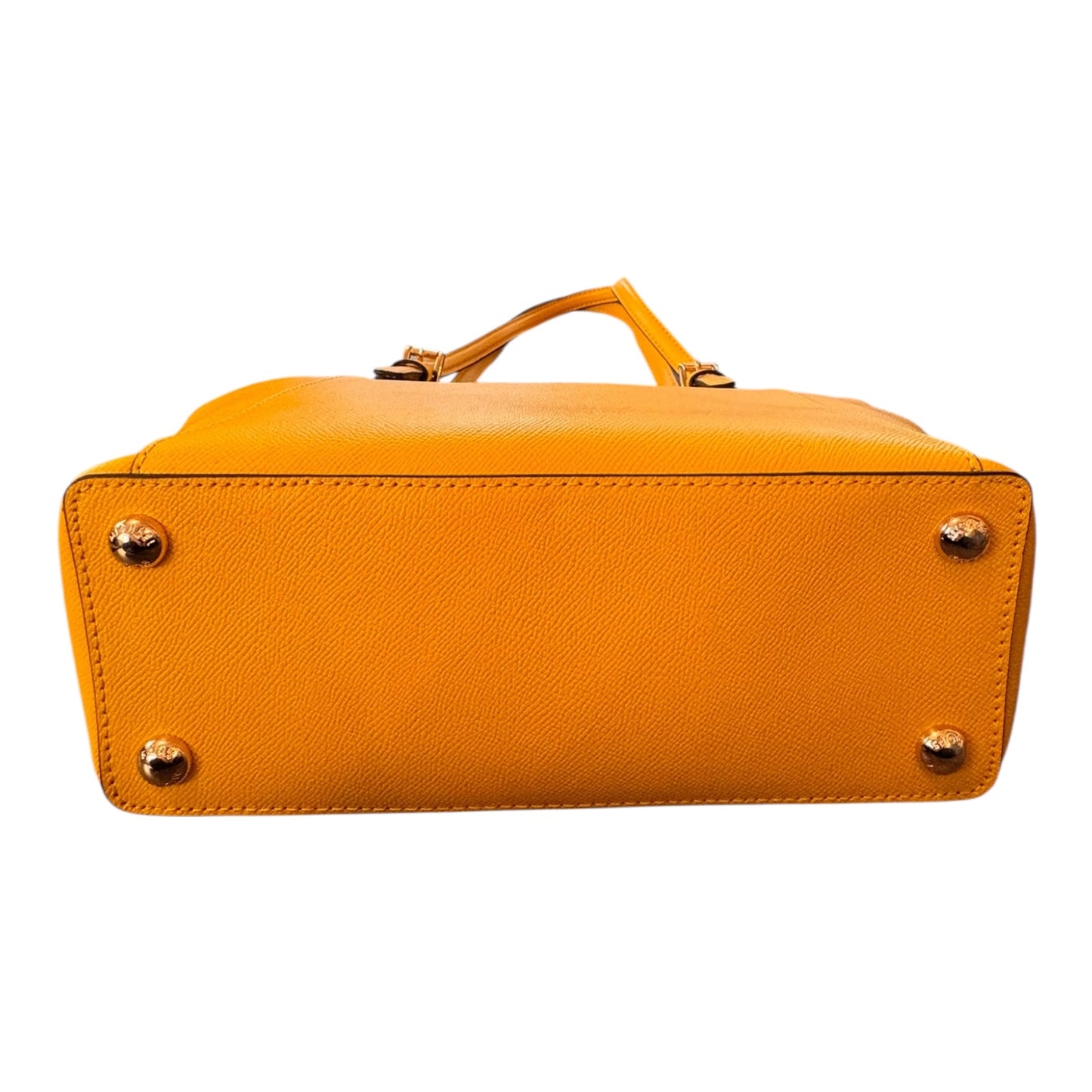 Handbag Designer By Michael Kors In Yellow, Size:Medium
