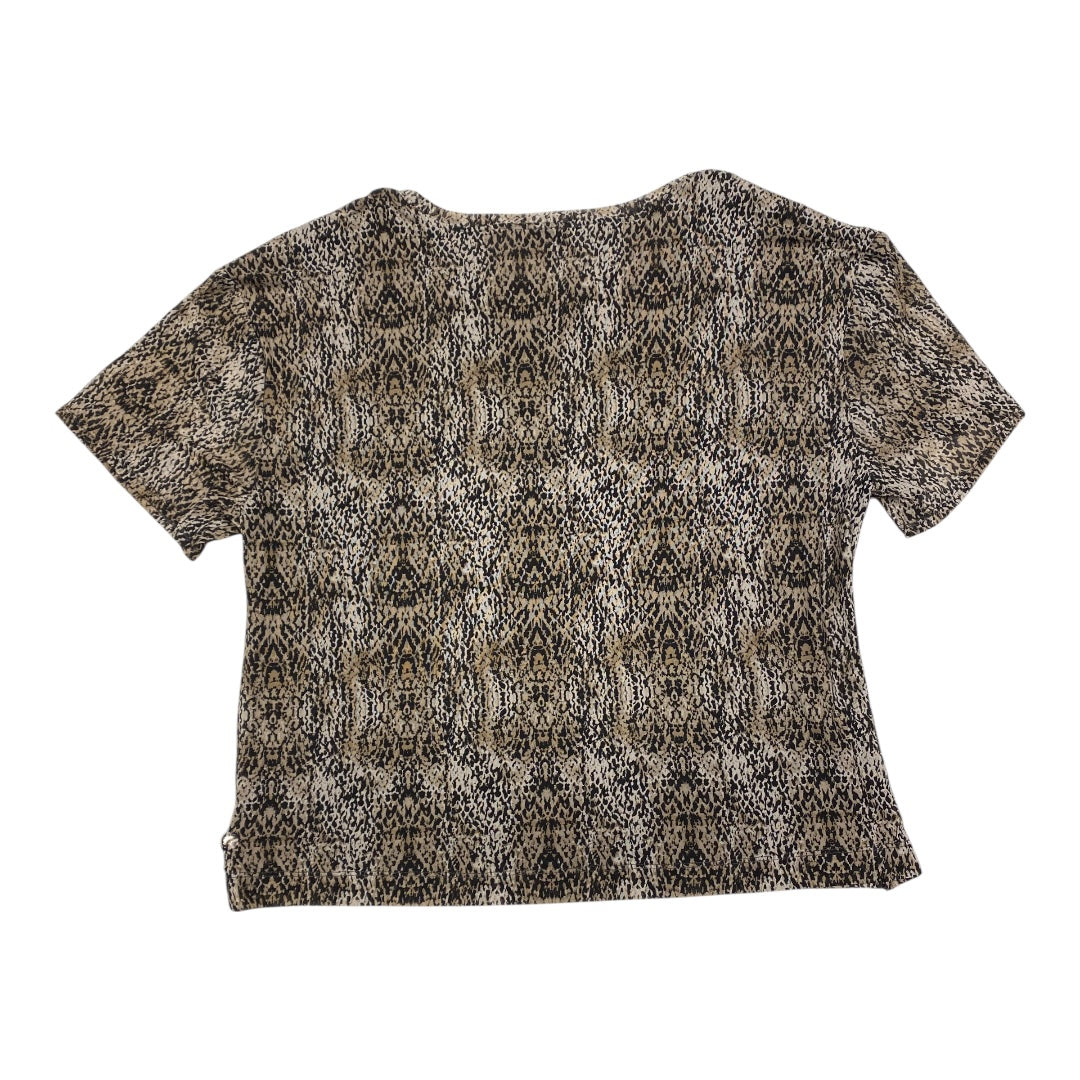 Top Ss By Evereve In Animal Print, Size:M
