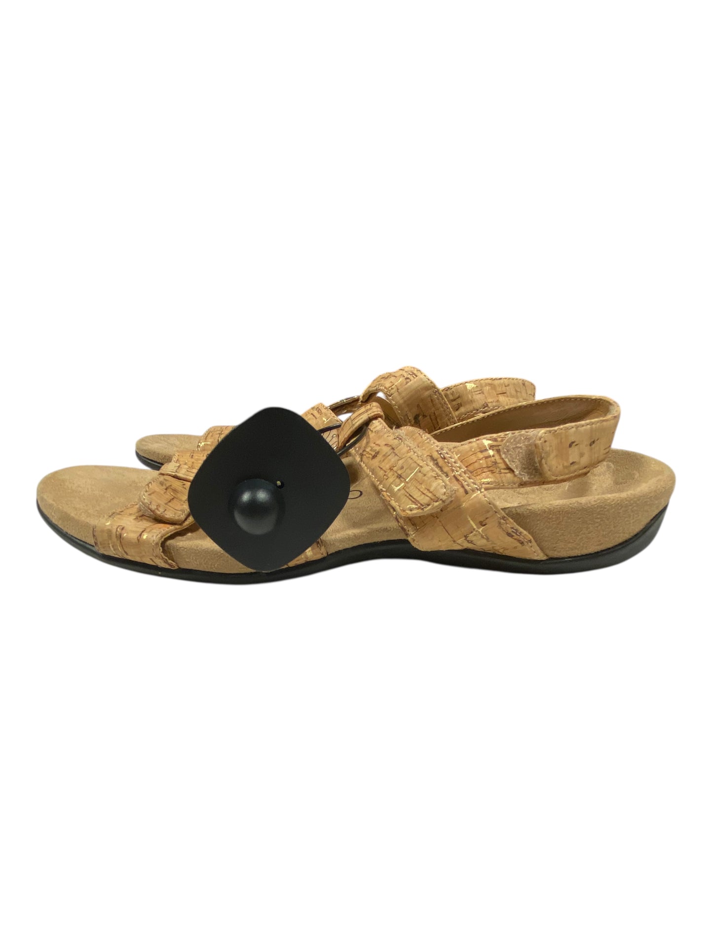 Sandals Flats By Vionic In Brown, Size:8
