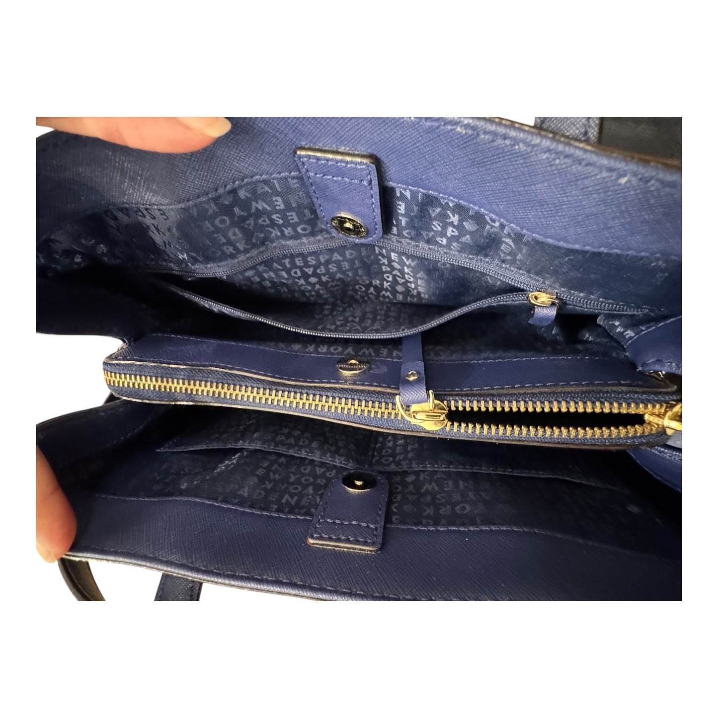 Handbag Designer By Kate Spade In Blue, Size:Medium