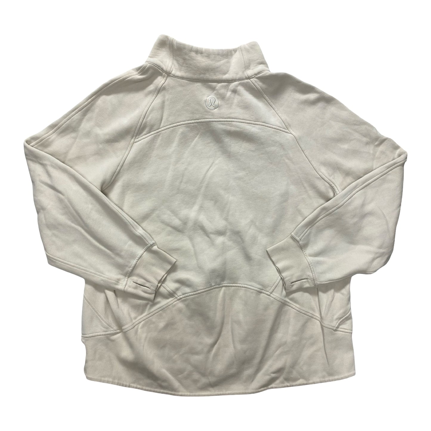Athletic Jacket By Lululemon In Cream, Size:1X