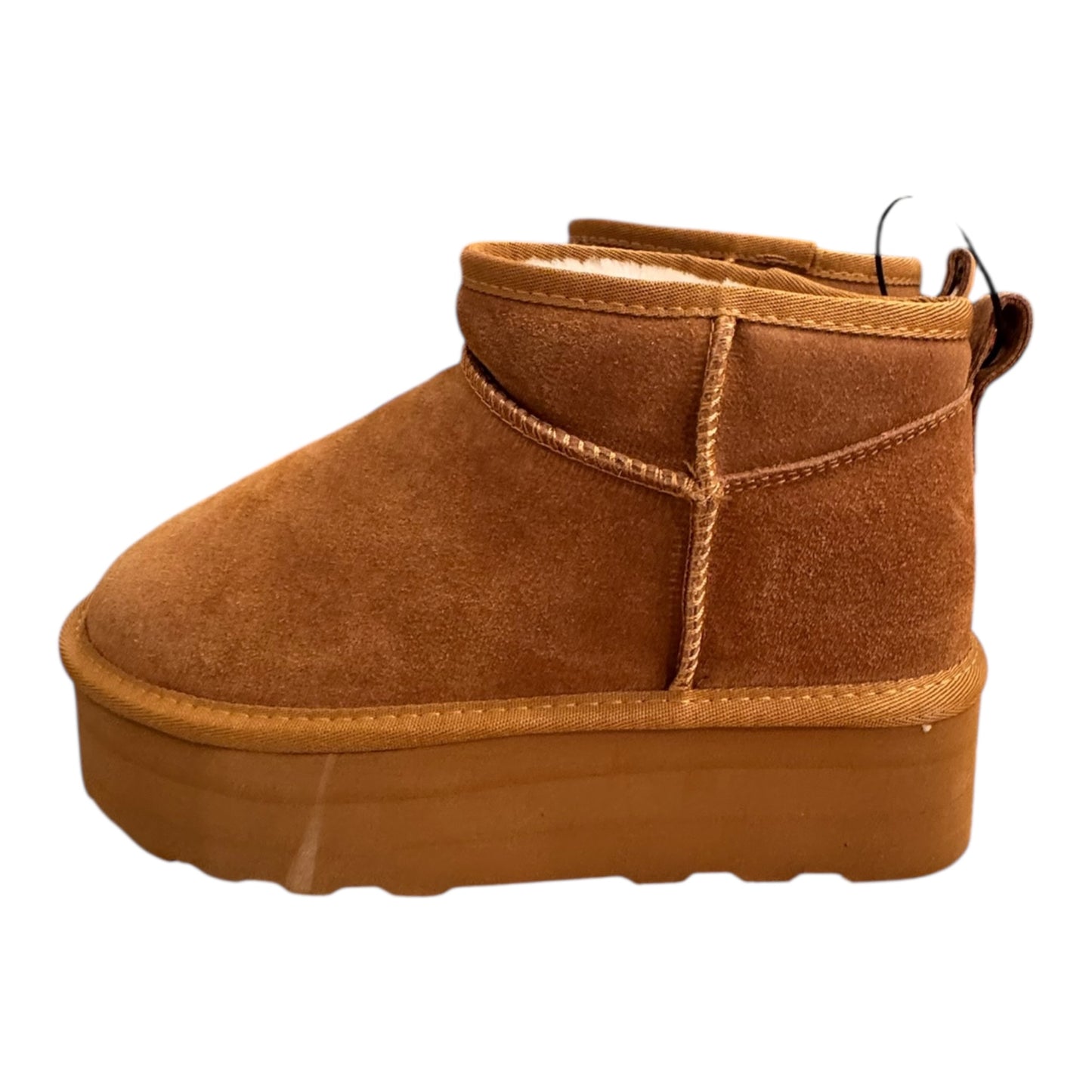 Boots Snow By Cushionaire In Brown, Size:8