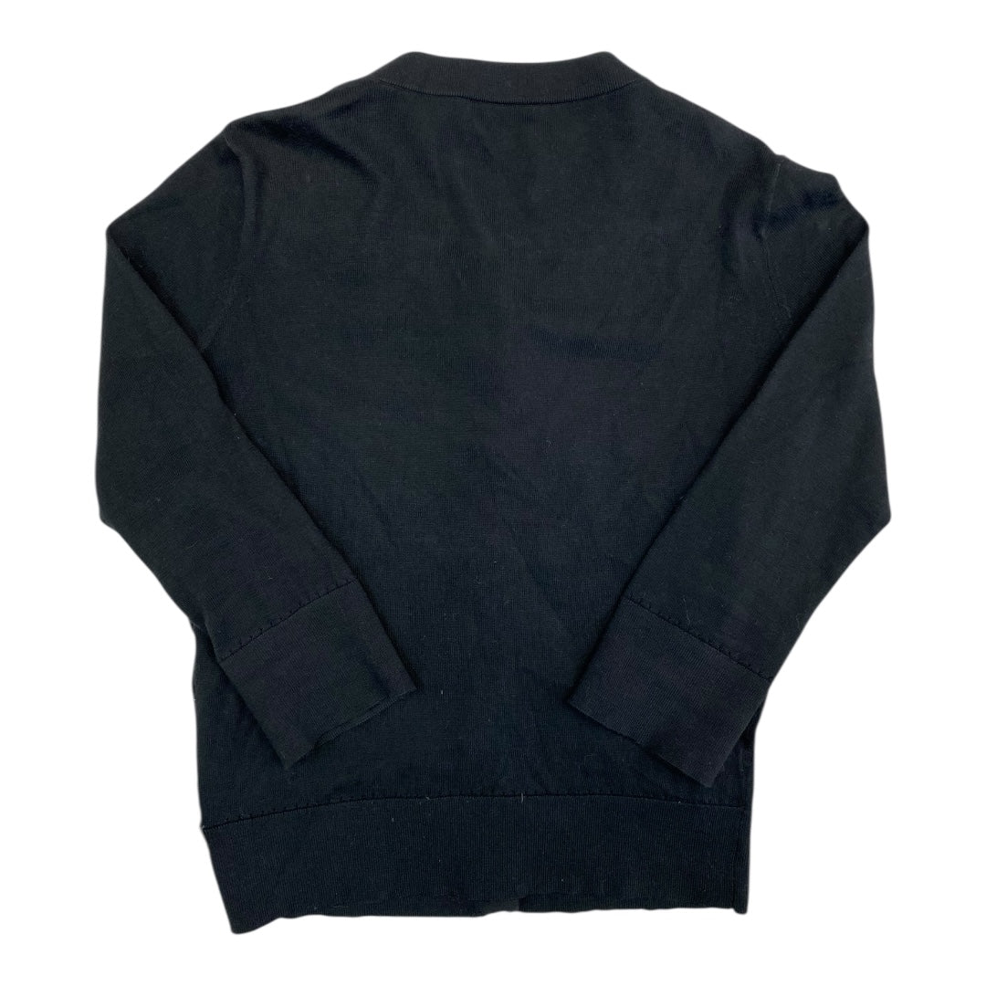 Sweater Cardigan Designer By Kate Spade In Black, Size:Xs