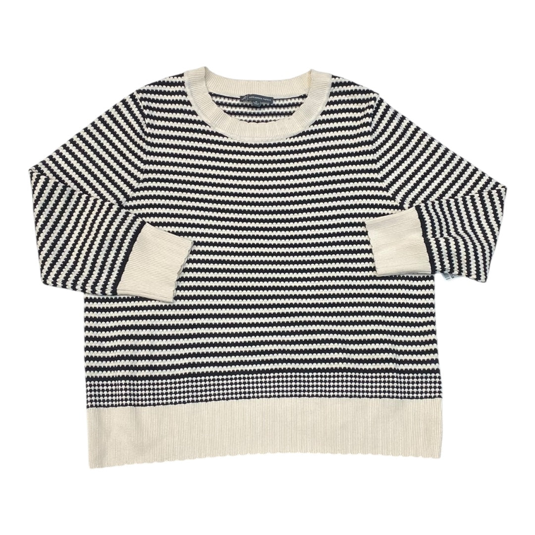 Sweater By Adrianna Papell In Black & Cream, Size:M